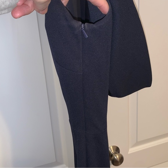 Katie May Vionnet Drape Back Sleeveless Full Length Dress Navy Blue Sz 4 EUC - Picture 6 of 10